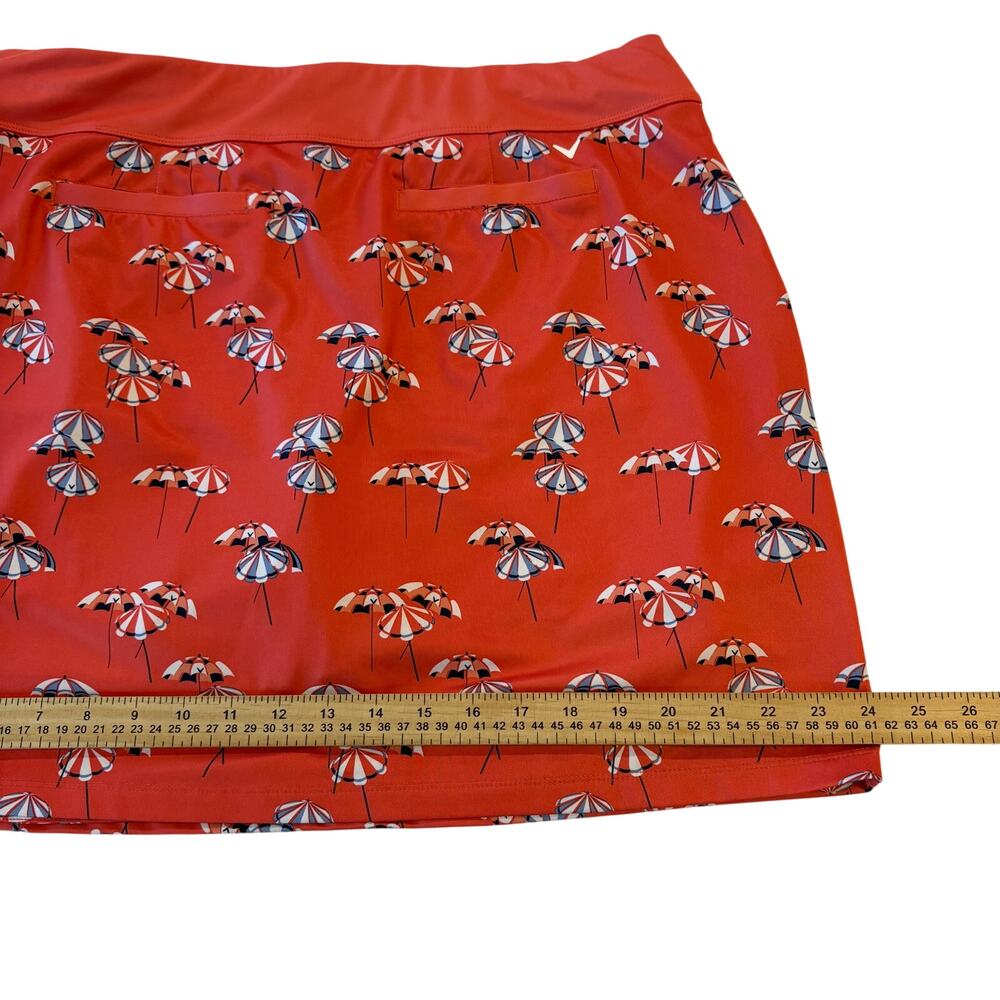 Callaway Women's Golf Skort Umbrella Print Opti-Dry TrueSculpt Faux Wrap XL - Picture 9 of 9